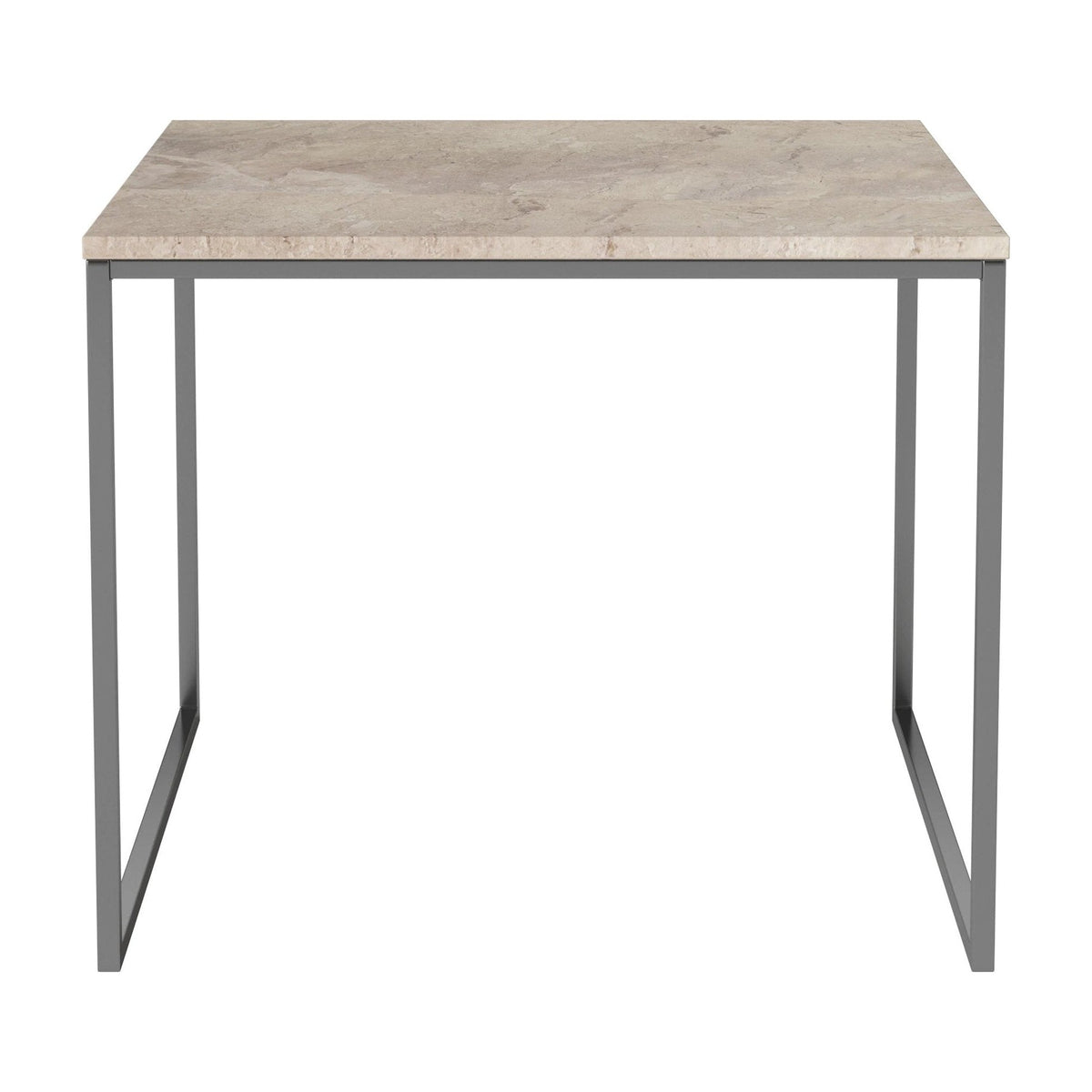 Bolia Como salontafel 60x60 cm beige marmer, roestvrij staal, 48 cm, 03-061-05_00122