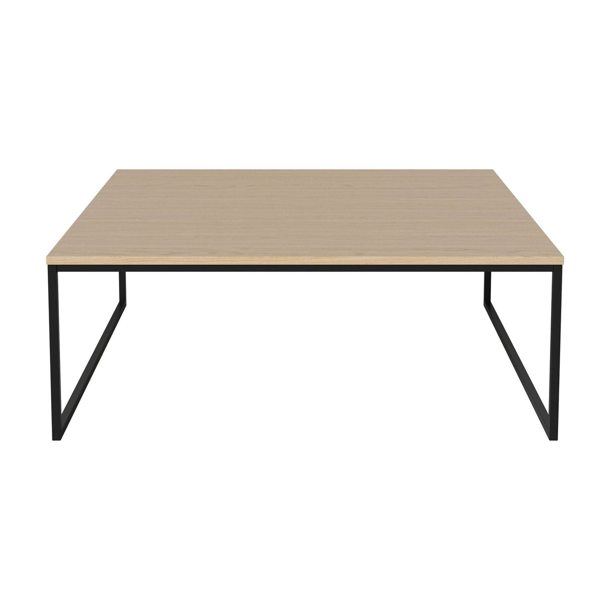 Bolia Como salontafel 90x90 cm wit gepigmenteerd geolied eiken, zwartgelakt staal, 32 cm, 03-061-10_00032