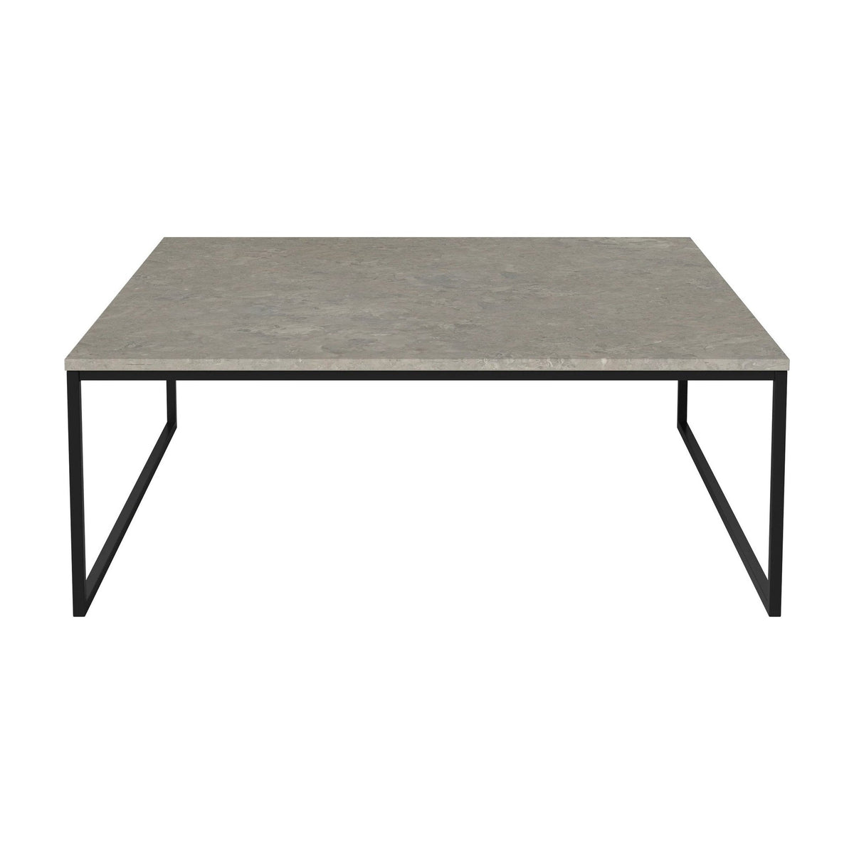 Bolia Como salontafel 90x90 cm grigio bottarga marmer, zwartgelakt staal, 32 cm, 03-061-10_00049