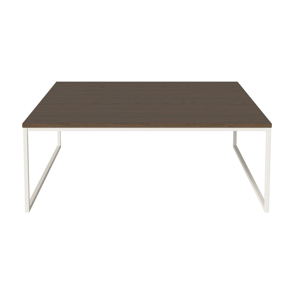Bolia Como salontafel 90x90 cm donker geolied eiken, crèmegelakt staal, 32 cm, 03-061-10_00055