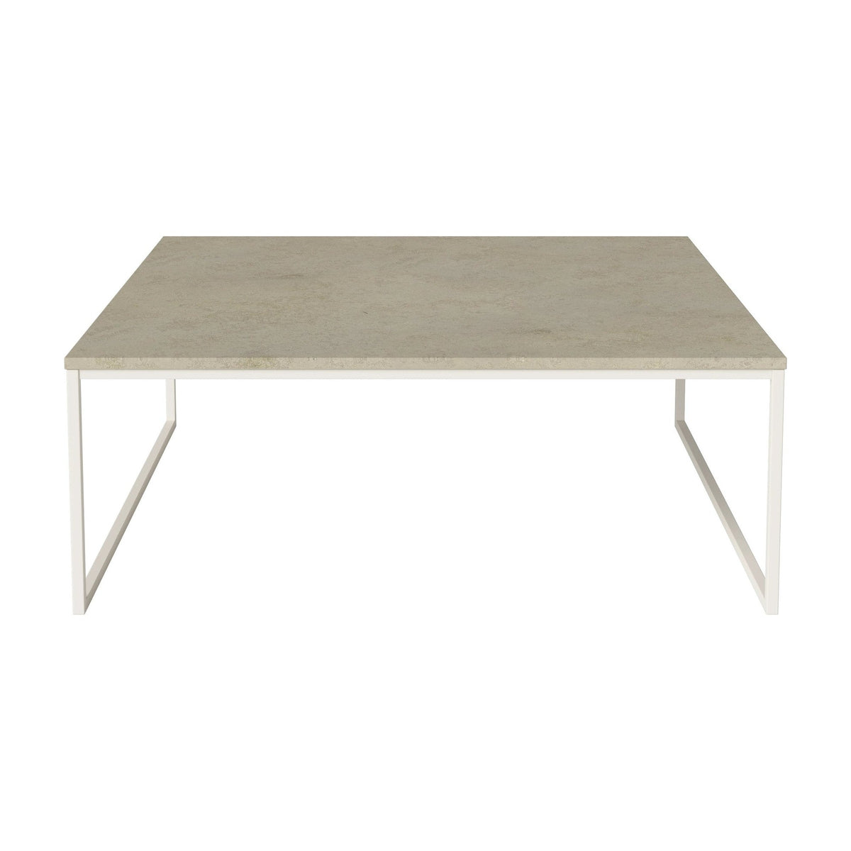 Bolia Como salontafel 90x90 cm jura grey marmer, crèmegelakt staal, 32 cm, 03-061-10_00057
