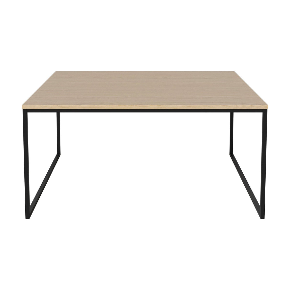 Bolia Como salontafel 90x90 cm wit gepigmenteerd geolied eiken, zwartgelakt staal, 42 cm, 03-061-10_00070