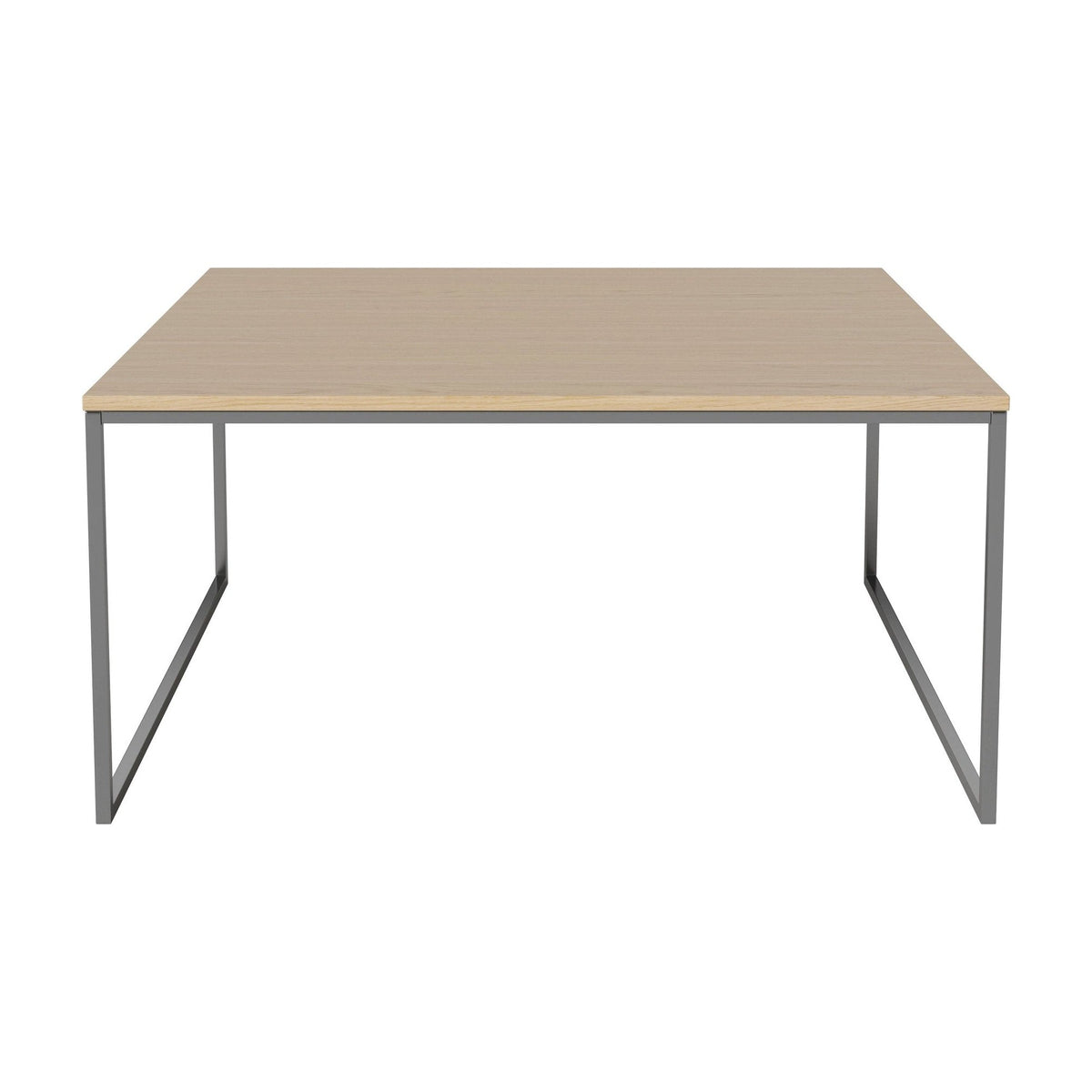 Bolia Como salontafel 90x90 cm wit gepigmenteerd geolied eiken, roestvrij staal, 42 cm, 03-061-10_00073