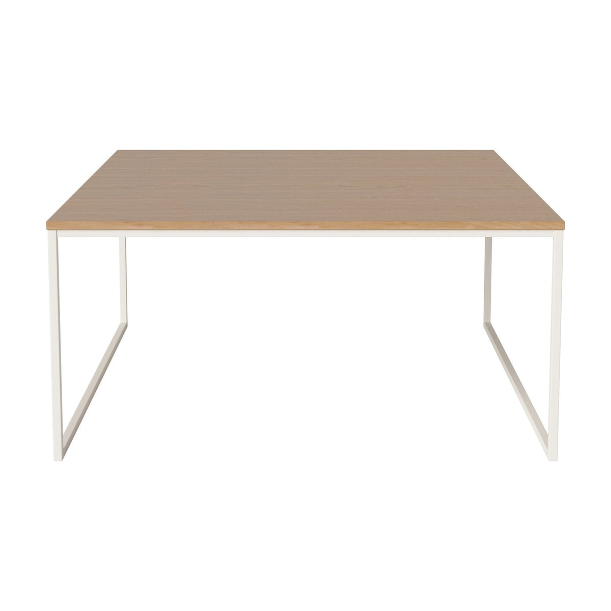 Bolia Como salontafel 90x90 cm geolied eiken, crèmegelakt staal, 42 cm, 03-061-10_00092