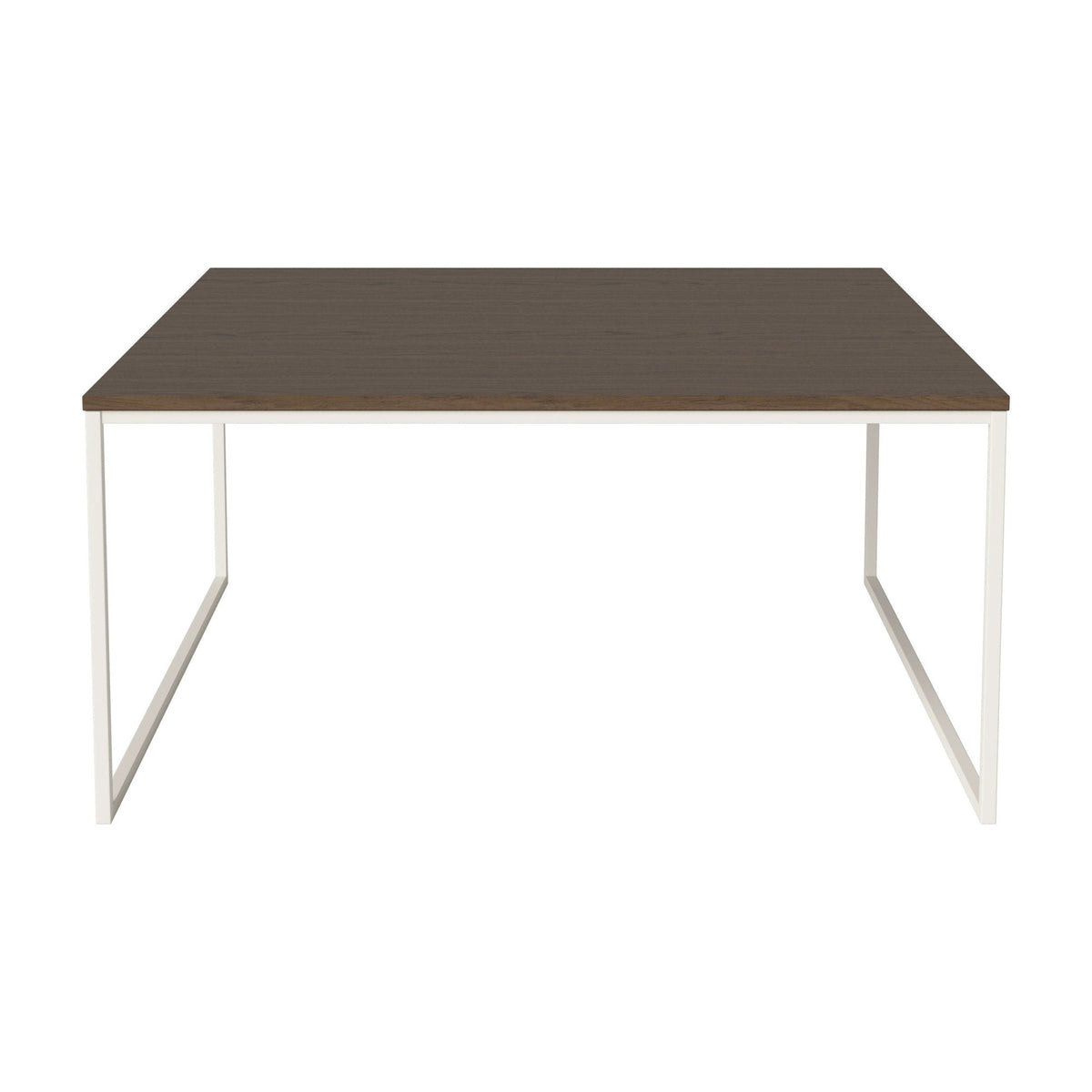 Bolia Como salontafel 90x90 cm donker geolied eiken, crèmegelakt staal, 42 cm, 03-061-10_00093