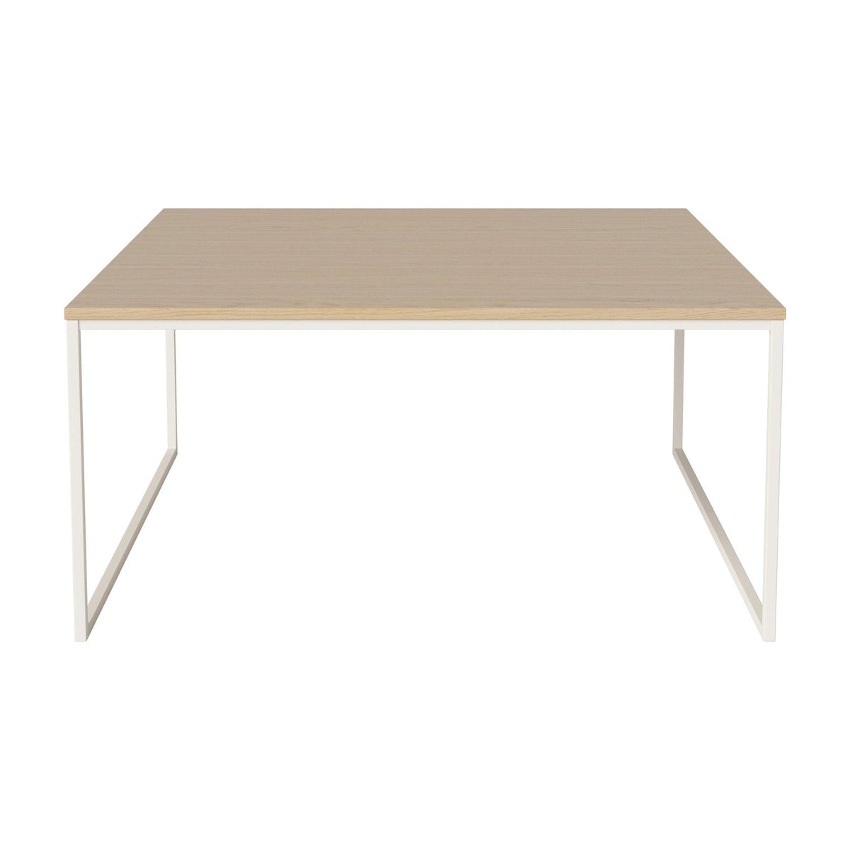Bolia Como salontafel 90x90 cm wit gepigmenteerd geolied eiken, crèmegelakt staal, 42 cm, 03-061-10_00094