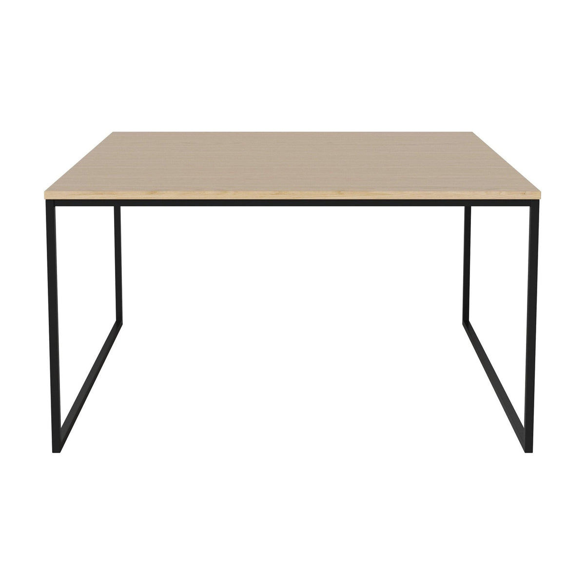 Bolia Como salontafel 90x90 cm wit gepigmenteerd geolied eiken, zwartgelakt staal, 48 cm, 03-061-10_00108