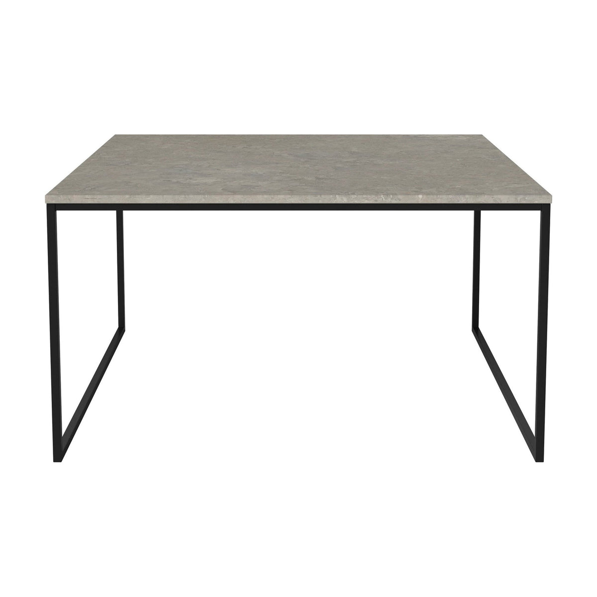 Bolia Como salontafel 90x90 cm grigio bottarga marmer, zwartgelakt staal, 48 cm, 03-061-10_00125