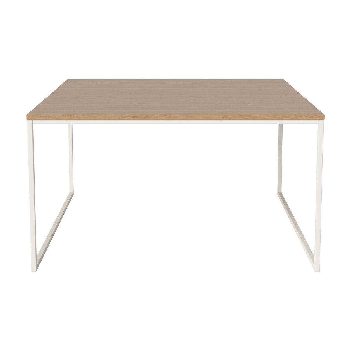 Bolia Como salontafel 90x90 cm geolied eiken, crèmegelakt staal, 48 cm, 03-061-10_00130