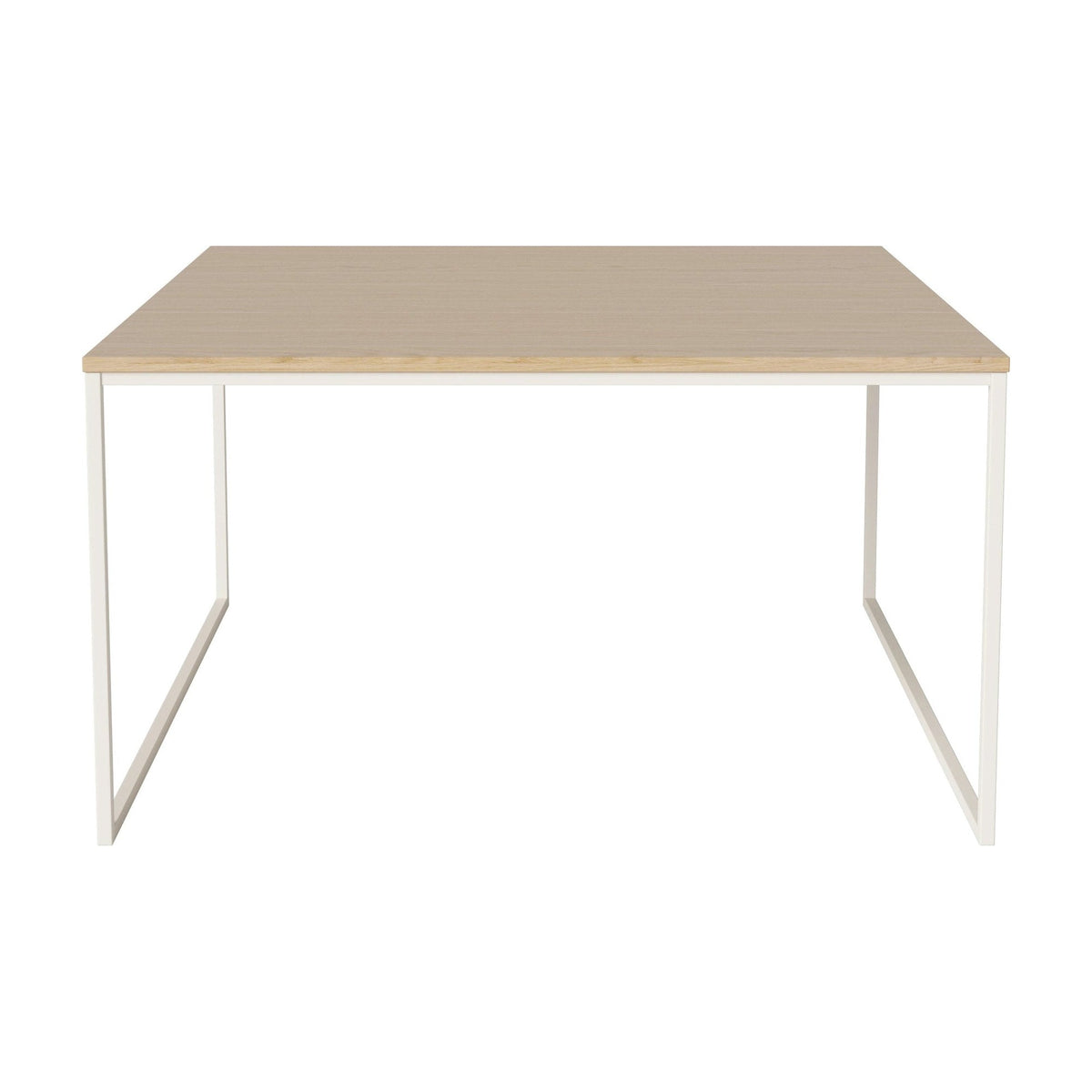 Bolia Como salontafel 90x90 cm wit gepigmenteerd geolied eiken, crèmegelakt staal, 48 cm, 03-061-10_00132