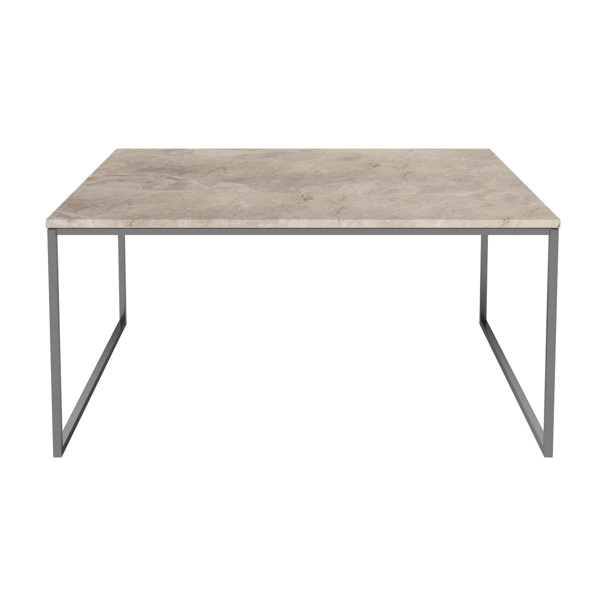 Bolia Como salontafel 90x90 cm beige marmer, roestvrij staal, 42 cm, 03-061-10_00144