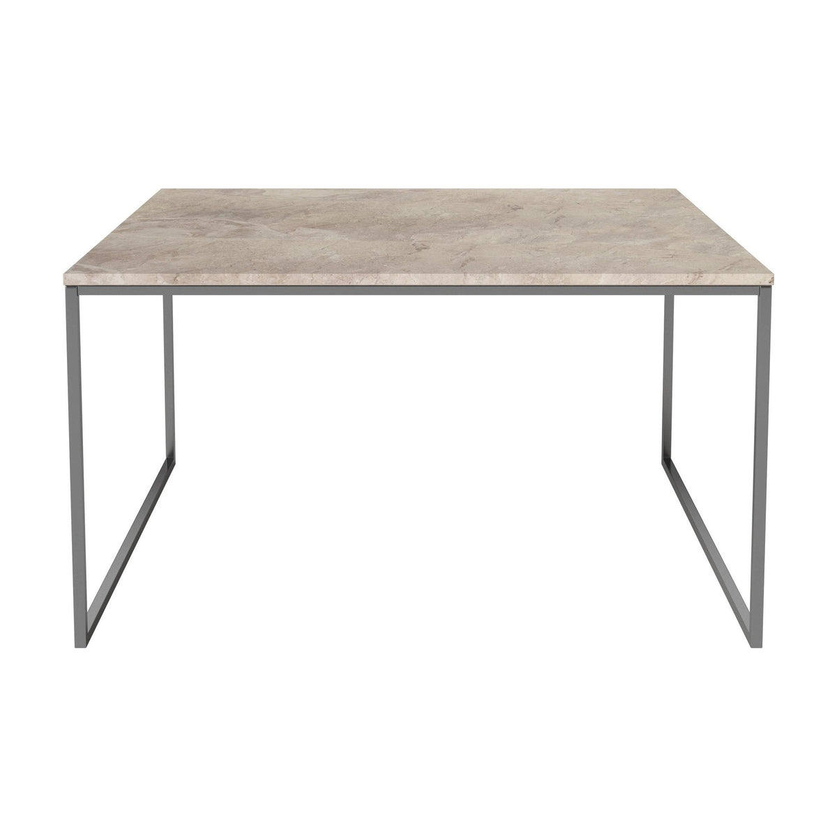 Bolia Como salontafel 90x90 cm beige marmer, roestvrij staal, 48 cm, 03-061-10_00147