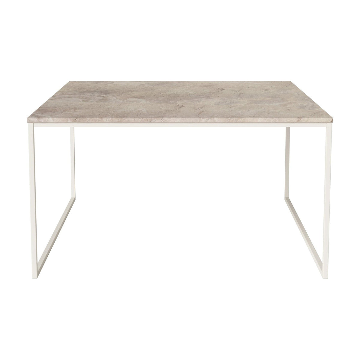 Bolia Como salontafel 90x90 cm beige marmer, crèmegelakt staal, 48 cm, 03-061-10_00148