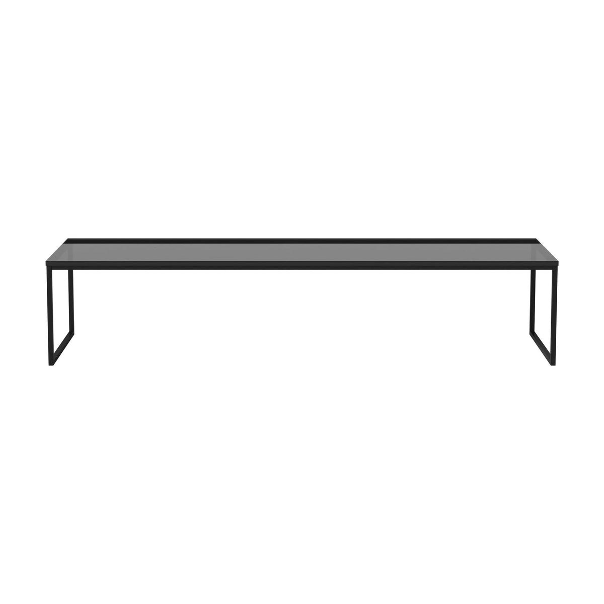 Bolia Como salontafel 160x44 cm zwart transparant glas, zwartgelakt staal, 32 cm, 03-061-25_00001