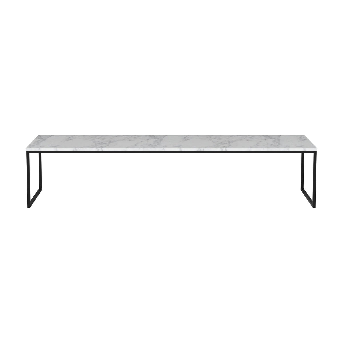Bolia Como salontafel 160x44 cm grijs/wit marmer, zwartgelakt staal, 32 cm, 03-061-25_00014