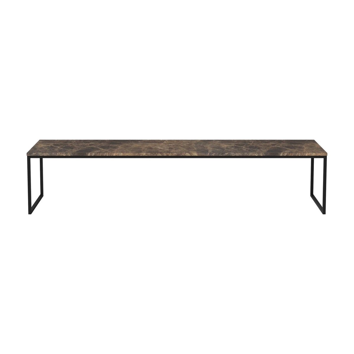 Bolia Como salontafel 160x44 cm bruin marmer, zwartgelakt staal, 32 cm, 03-061-25_00016