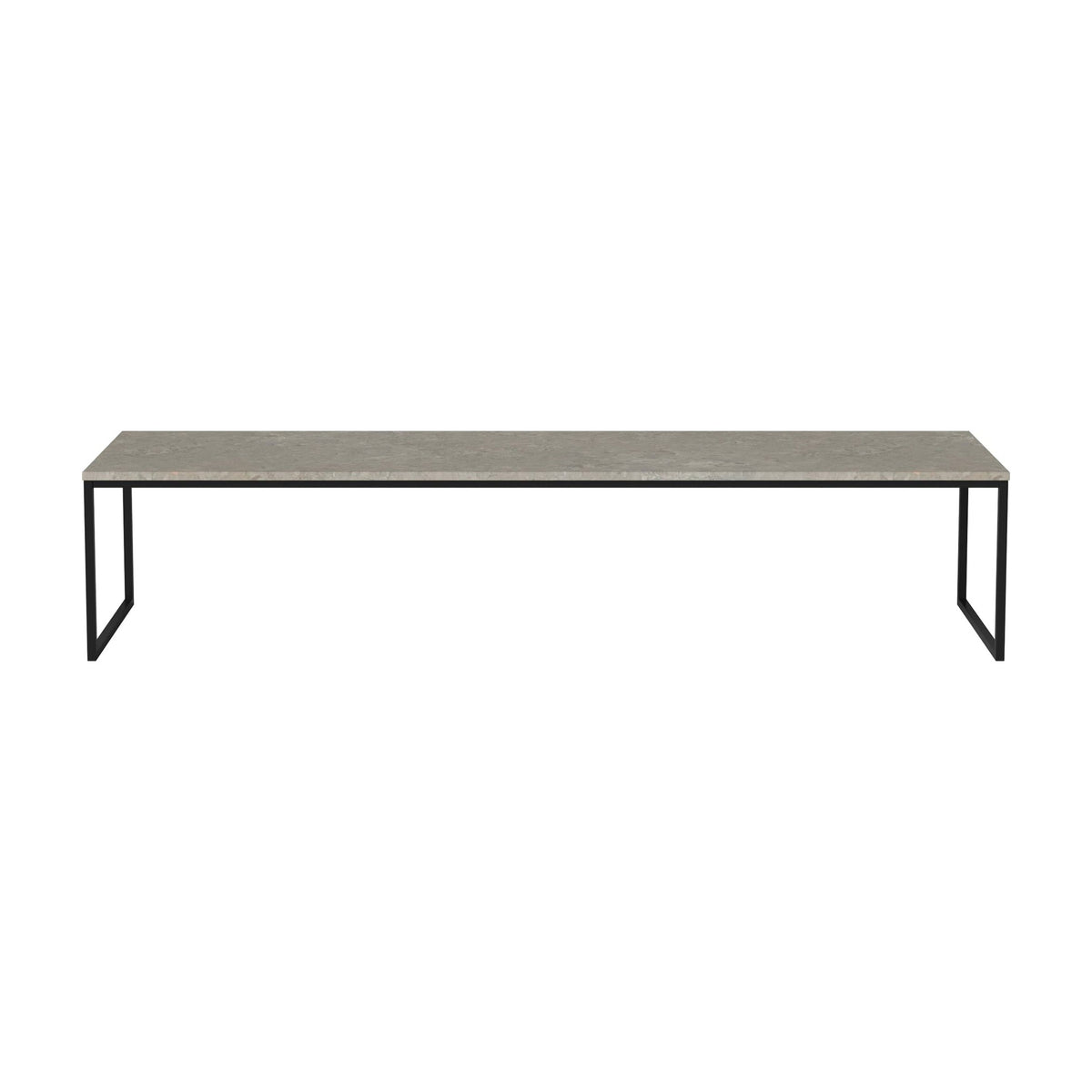 Bolia Como salontafel 160x44 cm grigio bottarga marmer, zwartgelakt staal, 32 cm, 03-061-25_00024