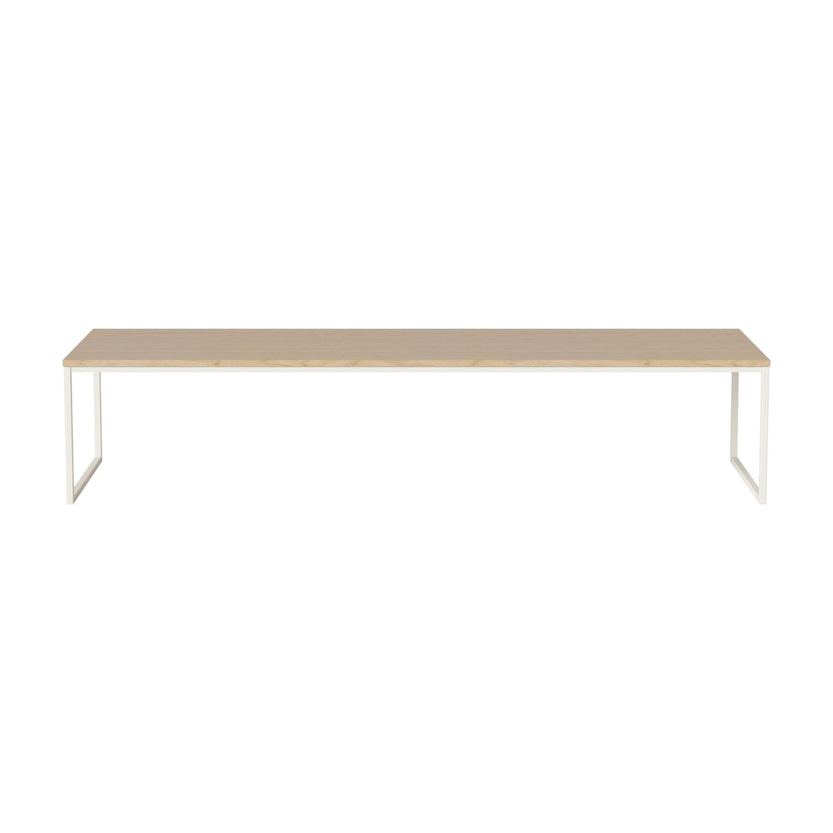 Bolia Como salontafel 160x44 cm wit gepigmenteerd geolied eiken, crèmegelakt staal, 32 cm, 03-061-25_00031