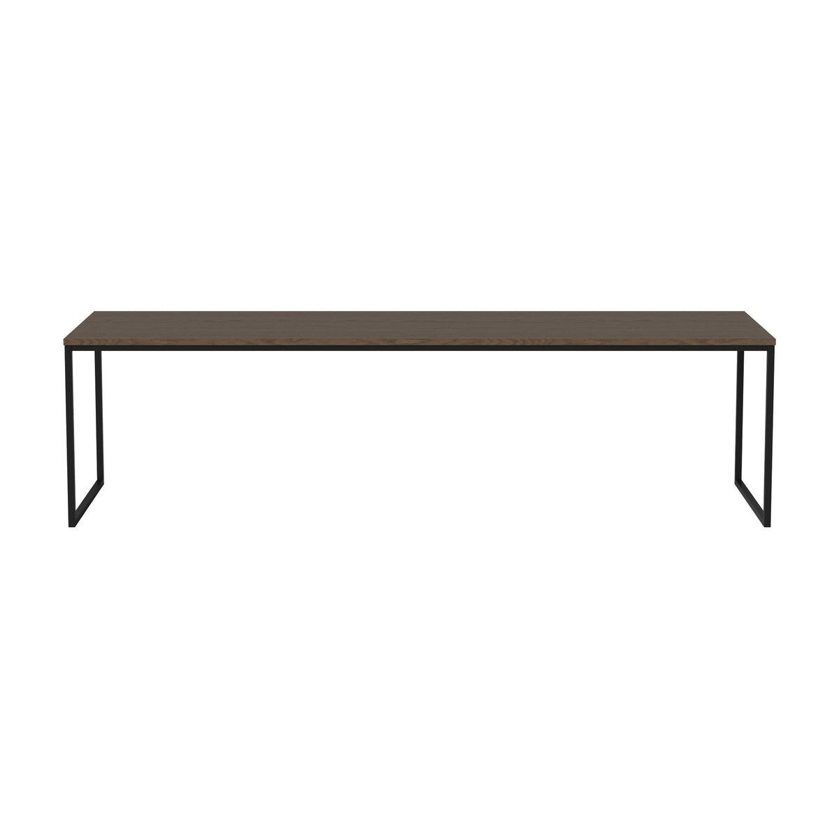 Bolia Como salontafel 160x44 cm donker geolied eiken, zwartgelakt staal, 42 cm, 03-061-25_00044
