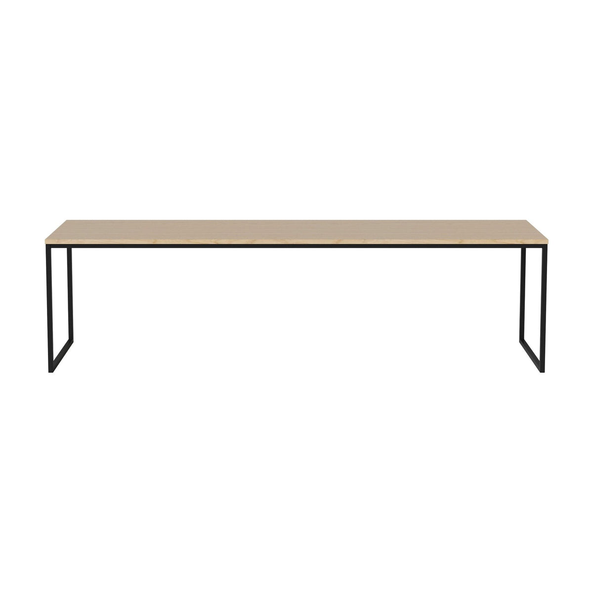 Bolia Como salontafel 160x44 cm wit gepigmenteerd geolied eiken, zwartgelakt staal, 42 cm, 03-061-25_00045