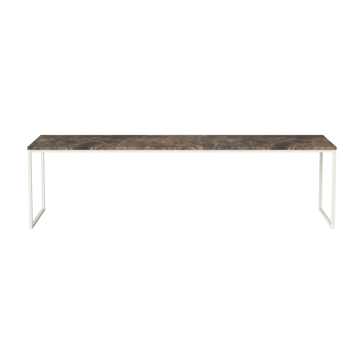 Bolia Como salontafel 160x44 cm bruin marmer, crèmegelakt staal, 42 cm, 03-061-25_00066