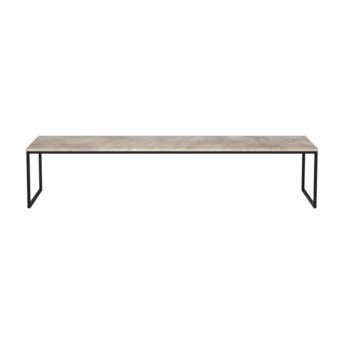 Bolia Como salontafel 160x44 cm beige marmer, zwartgelakt staal, 32 cm, 03-061-25_00115