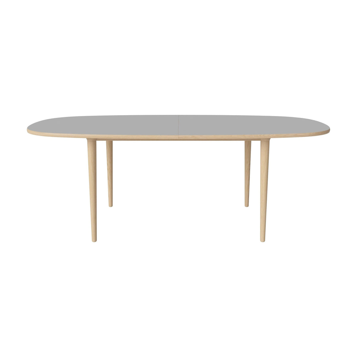 Bolia Yacht eettafel 210x100 cm lichtgrijs fenix-laminaat, wit gepigmenteerd geolied eiken, conische poten, 03-096-06_00008