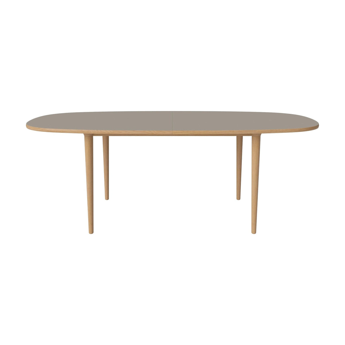 Bolia Yacht eettafel 210x100 cm grijsbruin fenix-laminaat, geolied eiken, conische poten, 03-096-06_00011