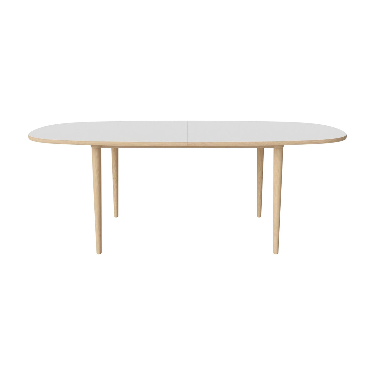 Bolia Yacht eettafel 210x100 cm wit laminaat, wit gepigmenteerd geolied eiken, conische poten, 03-096-06_10556448