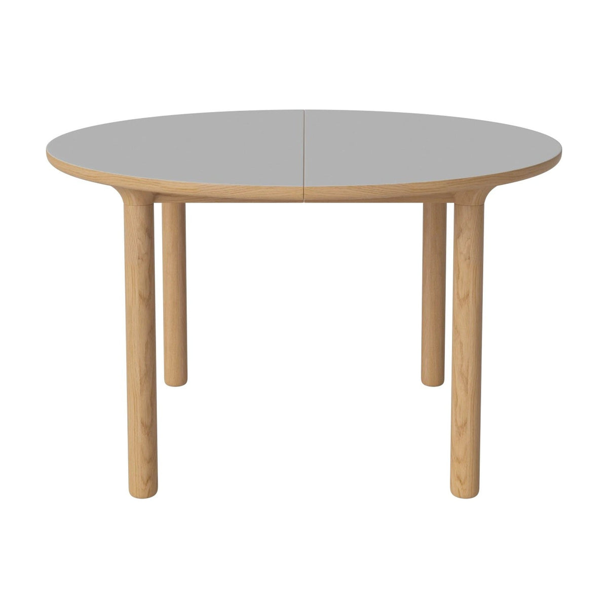 Bolia Yacht ronde eettafel Ø122 cm lichtgrijs fenix-laminaat, geolied eiken, ronde poten, 03-096-07_00009