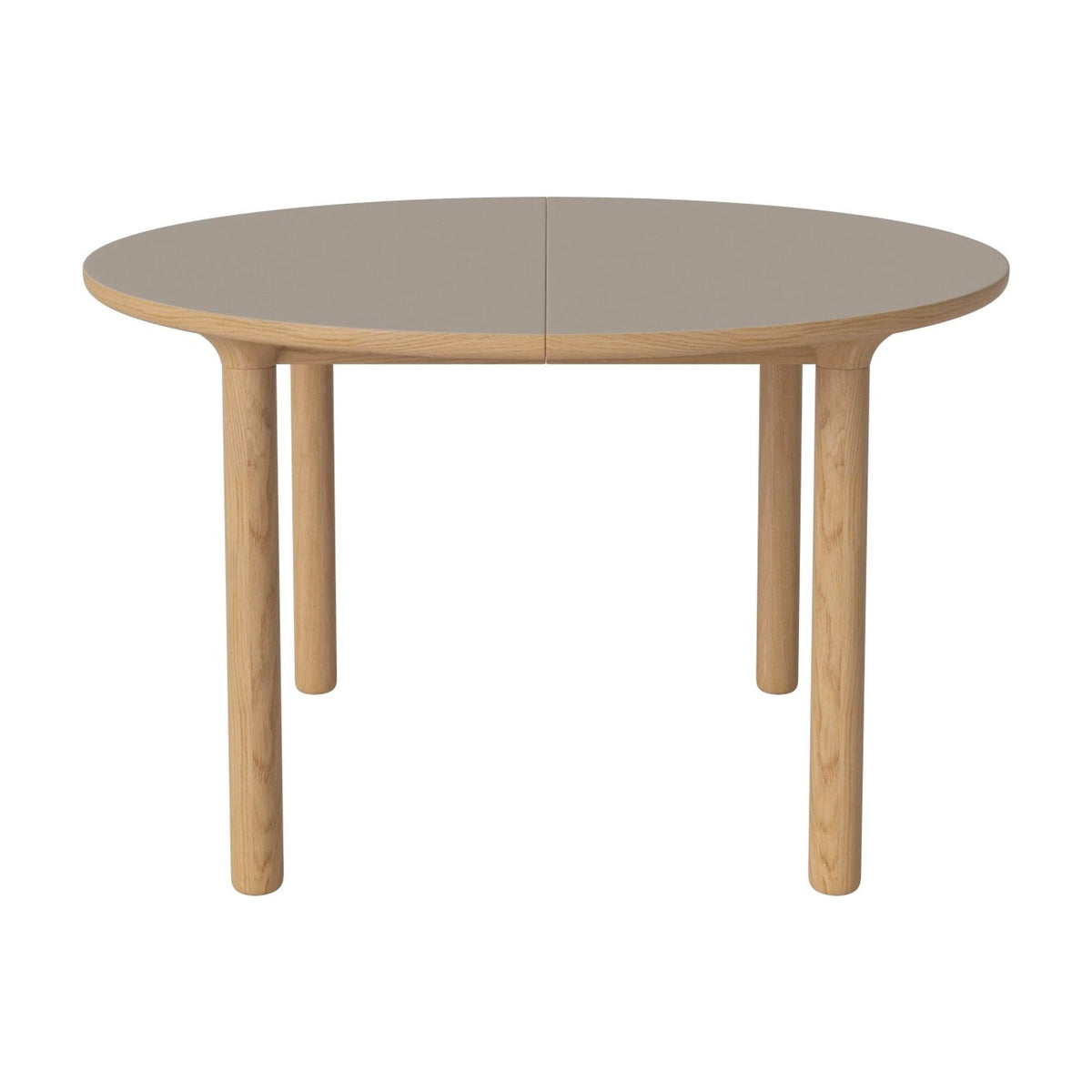 Bolia Yacht ronde eettafel Ø122 cm grijsbruin fenix-laminaat, geolied eiken, ronde poten, 03-096-07_00013