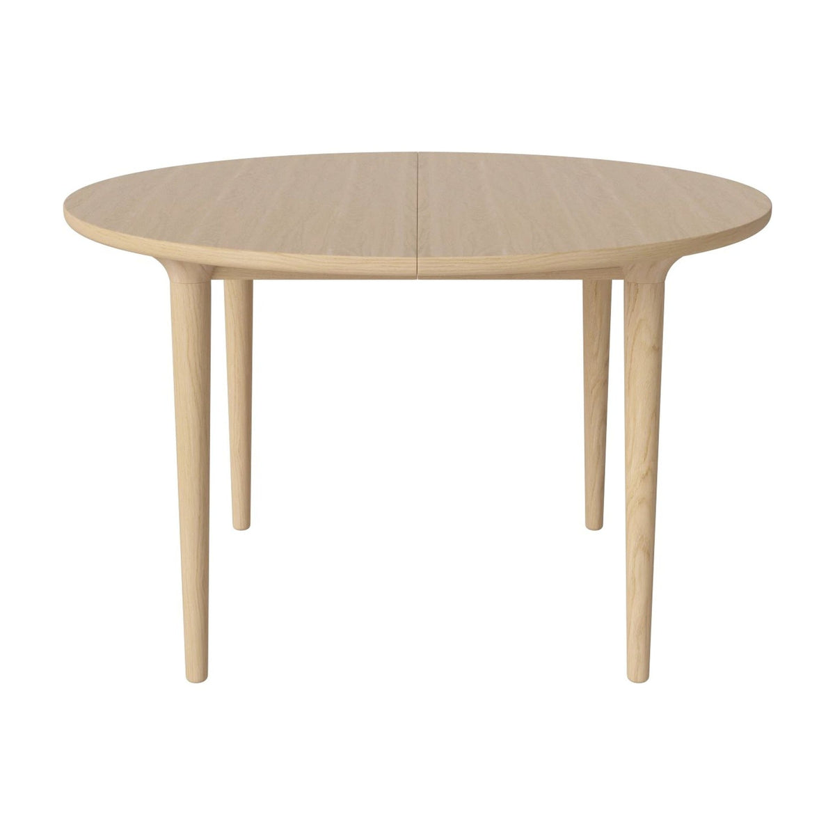Bolia Yacht ronde eettafel Ø122 cm wit gepigmenteerd geolied eiken, wit gepigmenteerd geolied eiken, conische poten, 03-096-07_10556449