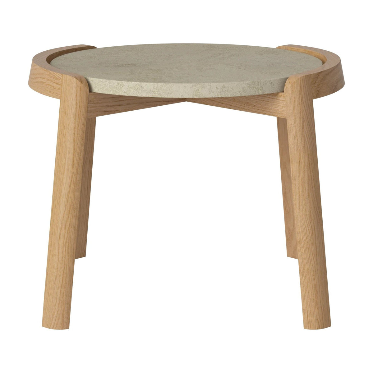 Bolia Mix salontafel Ø45 cm jura grey marmer, geolied eiken, 35 cm, 03-097-01_00049
