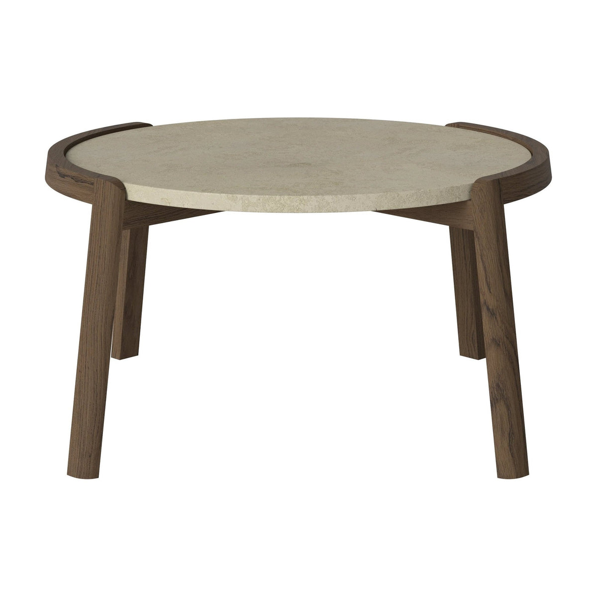 Bolia Mix salontafel Ø65 cm jura grey marmer, donker geolied eiken, 35 cm, 03-097-05_00004