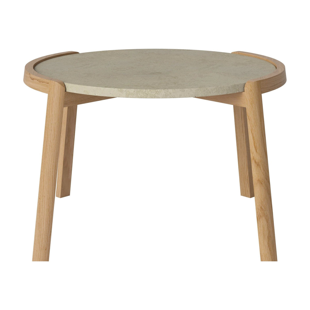 Bolia Mix salontafel Ø65 cm jura grey marmer, geolied eiken, 42 cm, 03-097-05_00027