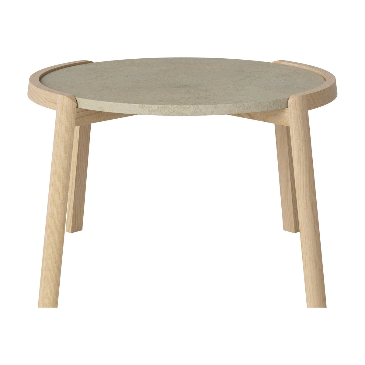 Bolia Mix salontafel Ø65 cm jura grey marmer, wit gepigmenteerd geolied eiken, 42 cm, 03-097-05_00028