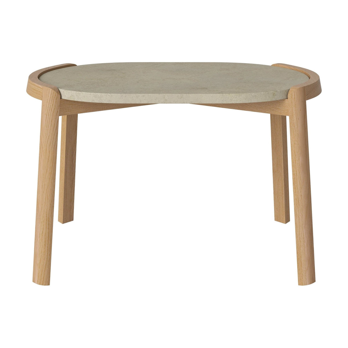 Bolia Mix ovale salontafel 66x41 cm jura grey marmer, geolied eiken, 42 cm, 03-097-15_00017