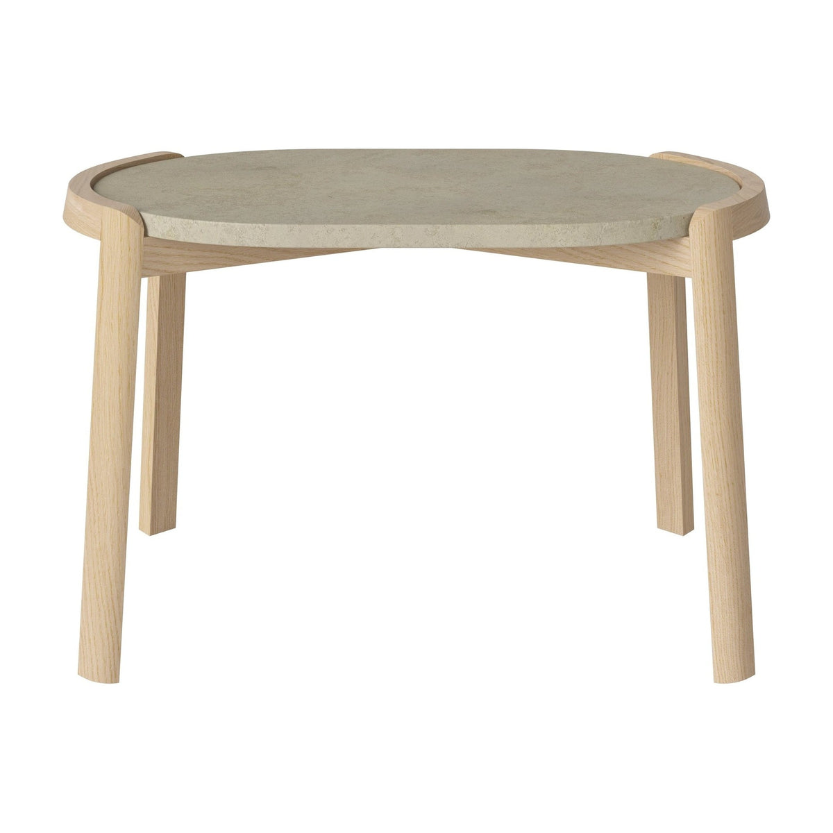 Bolia Mix ovale salontafel 66x41 cm jura grey marmer, wit gepigmenteerd geolied eiken, 42 cm, 03-097-15_00018