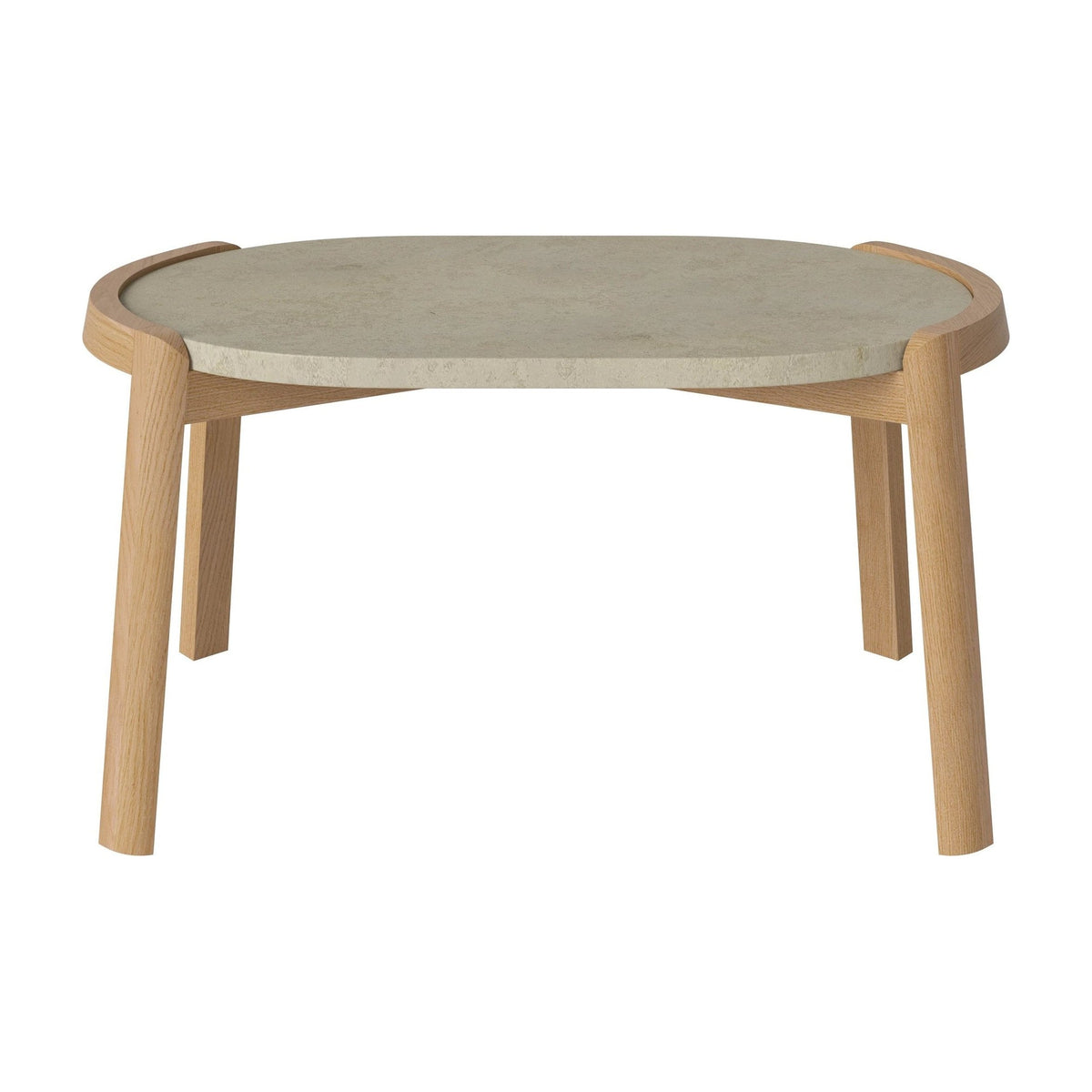 Bolia Mix ovale salontafel 66x41 cm jura grey marmer, geolied eiken, 35 cm, 03-097-15_00039