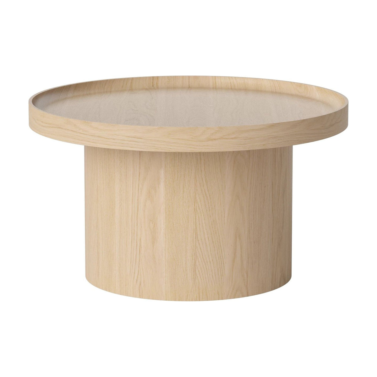 Bolia Plateau salontafel Ø61 cm wit gepigmenteerd gelakt eiken, 03-123-05_2467152