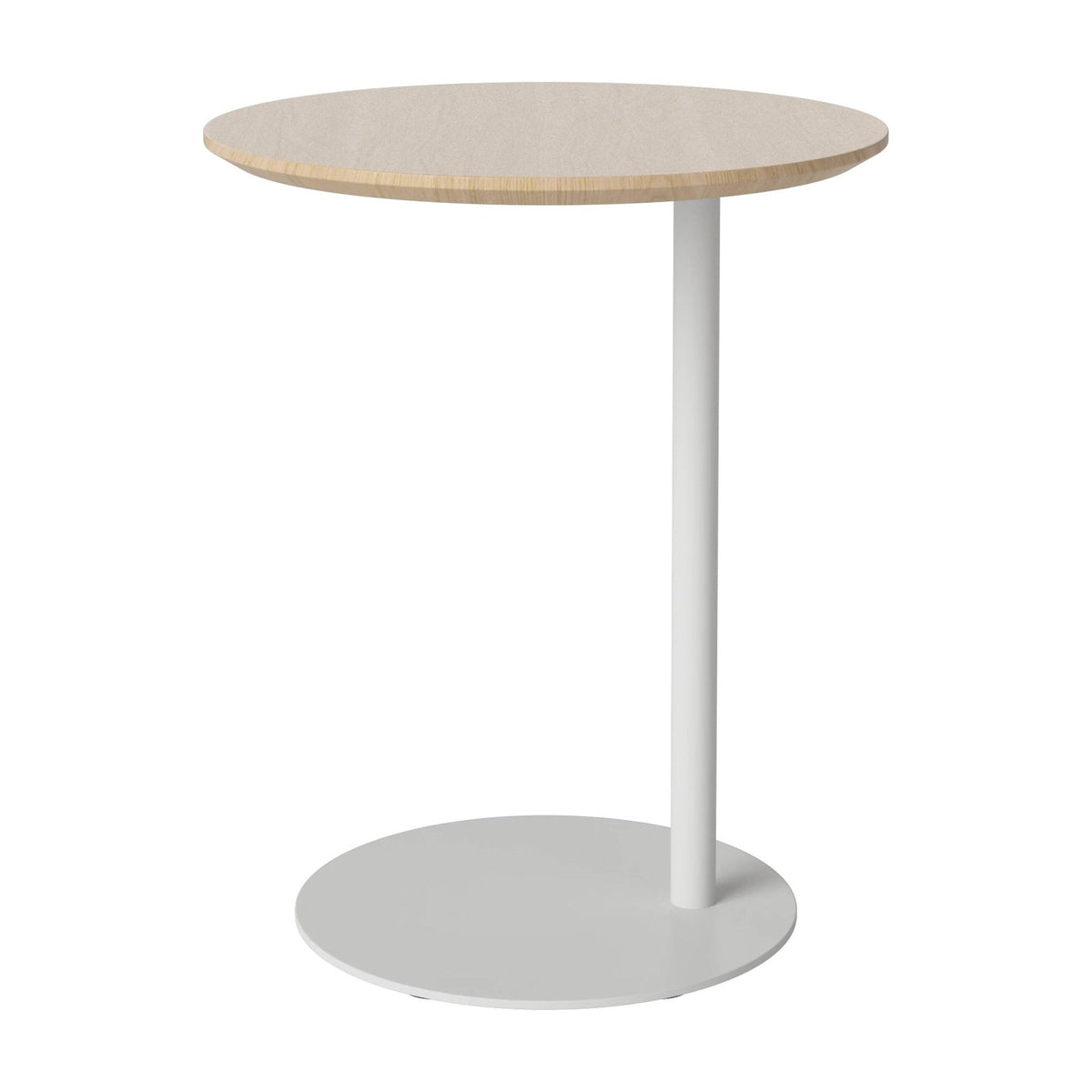 Bolia Pillar bijzettafel wit gepigmenteerd geolied eiken, grijsgelakt staal, 03-133-01_00003