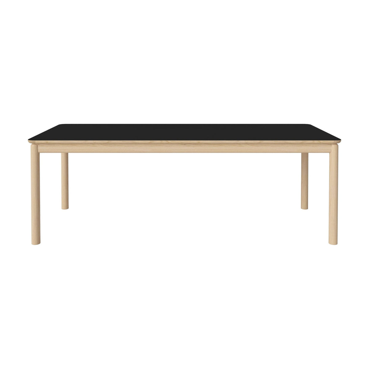 Bolia Ronya eettafel 220x90 cm zwart fenix-laminaat, wit gepigmenteerd geolied eiken, 03-135-10_00001