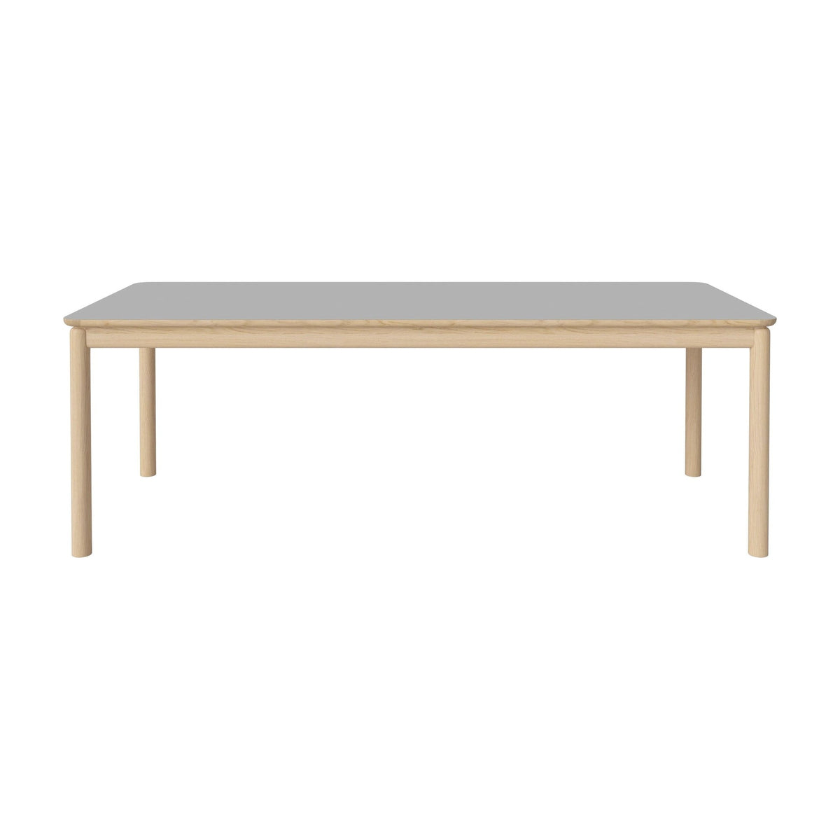 Bolia Ronya uitschuifbare eettafel 220x90 cm lichtgrijs fenix-laminaat, wit gepigmenteerd geolied eiken, 03-135-15_00003