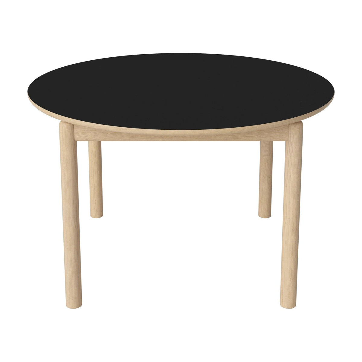 Bolia Ronya ronde eettafel Ø122 cm zwart fenix-laminaat, wit gepigmenteerd geolied eiken, 03-135-20_00001
