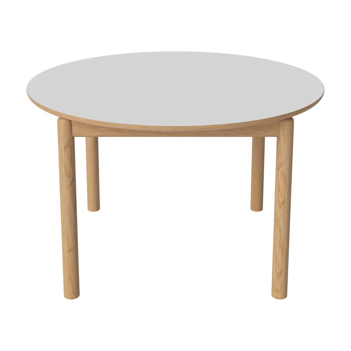 Bolia Ronya ronde eettafel Ø122 cm wit fenix-laminaat, geolied eiken, 03-135-20_00005