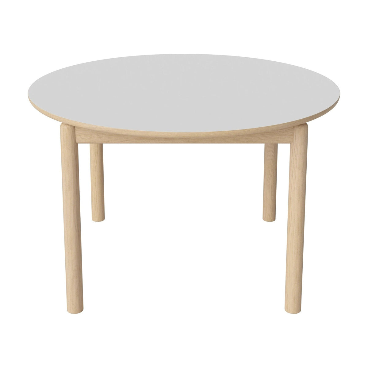 Bolia Ronya ronde eettafel Ø122 cm wit fenix-laminaat, wit gepigmenteerd geolied eiken, 03-135-20_00006