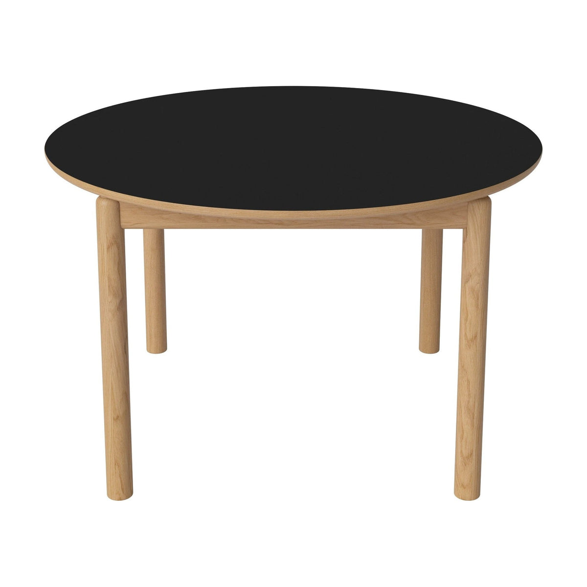 Bolia Ronya ronde eettafel Ø122 cm zwart fenix-laminaat, geolied eiken, 03-135-20_00010
