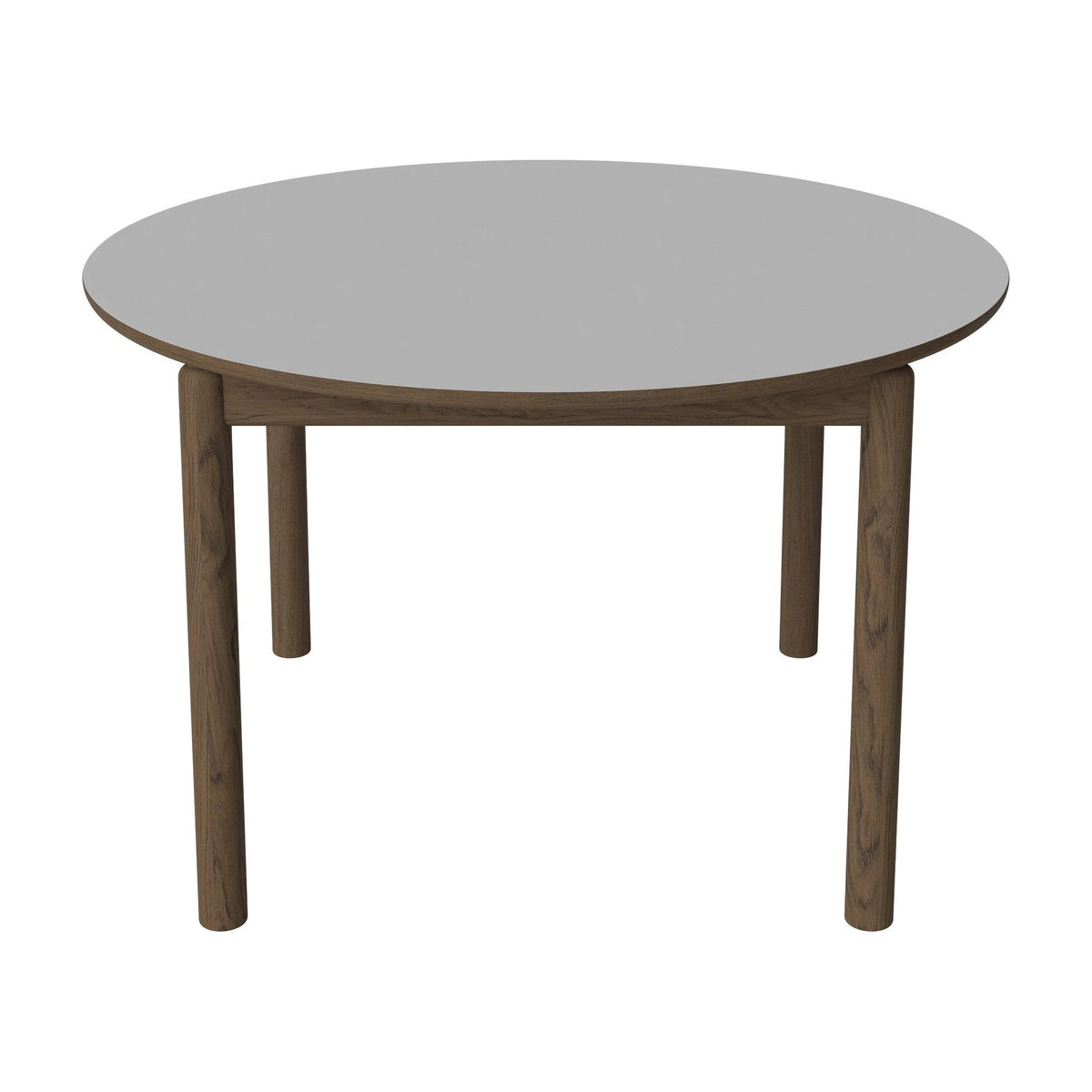 Bolia Ronya ronde eettafel Ø122 cm lichtgrijs fenix-laminaat, donker geolied eiken, 03-135-20_00014