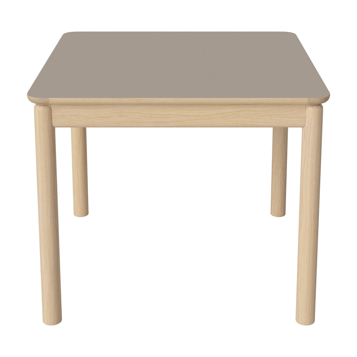 Bolia Ronya vierkante eettafel 90x90 cm grijsbruin fenix-laminaat, wit gepigmenteerd geolied eiken, 03-135-22_00023