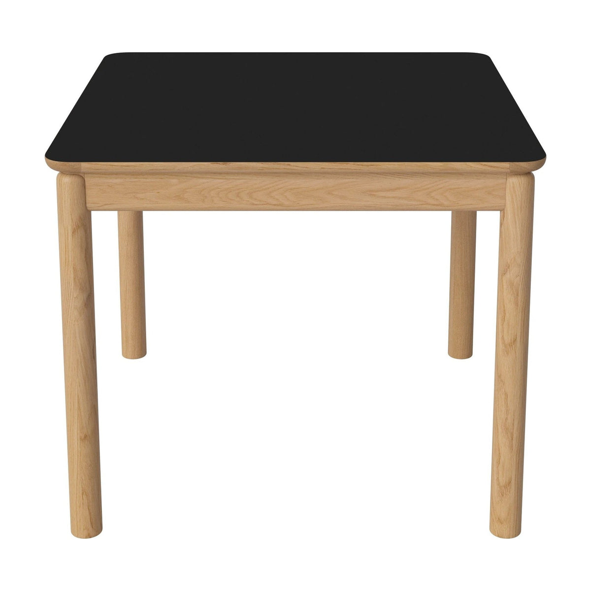 Bolia Ronya vierkante eettafel 90x90 cm zwart fenix-laminaat, geolied eiken, 03-135-22_00025